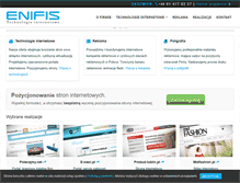 Tablet Screenshot of enifis.pl